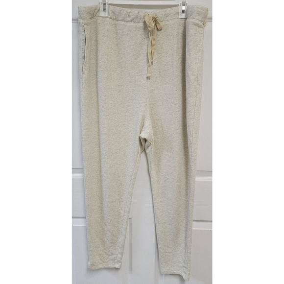 Universal Thread Mid-Rise Rib-Knit Tapered Jogger Pants Gray Women's Size XXL - Picture 2 of 8